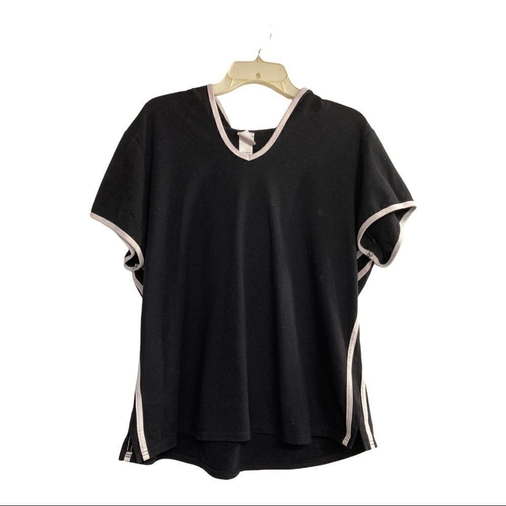 ACTIVE, Women’s Hooded Black Shirt, Sz 22-24 W‎